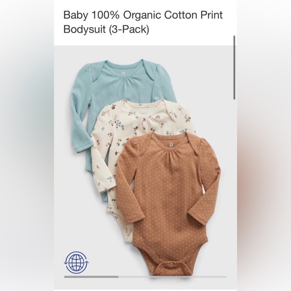 SOLD 3-6 M Baby Gap 100% Cotton Mix and Match Bodysuit Outfits - Picture 6 of 6